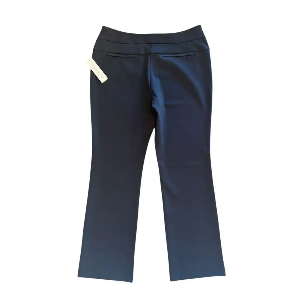 NWT Soft Surroundings Black Perfect Ponte Pull On Pants Womens Size Large $79.95